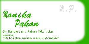 monika pakan business card